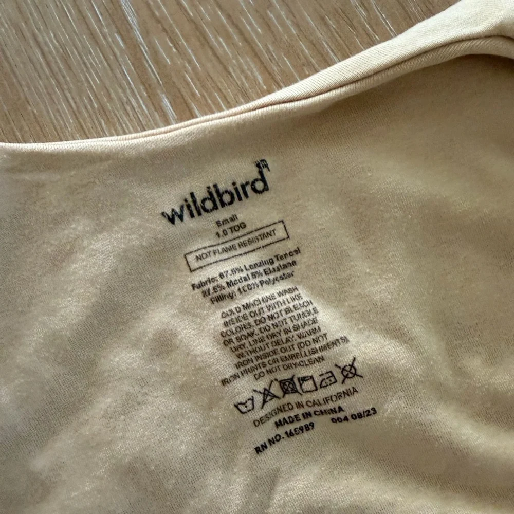 WildBird butter yellow Zip-Front Baby Sleep Sack